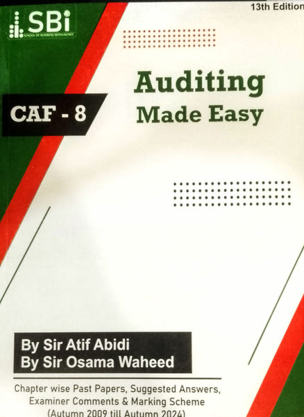 CAF -8 Auditing Made Easy 13th Edition