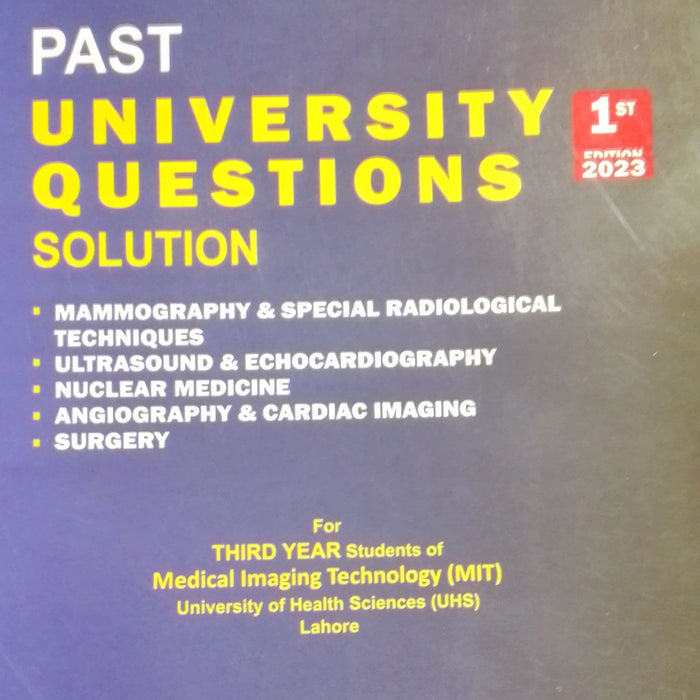 Hafiz Helper Series Past University  Questions Solution for MIT 1st Edition By Hafiz Shafiq