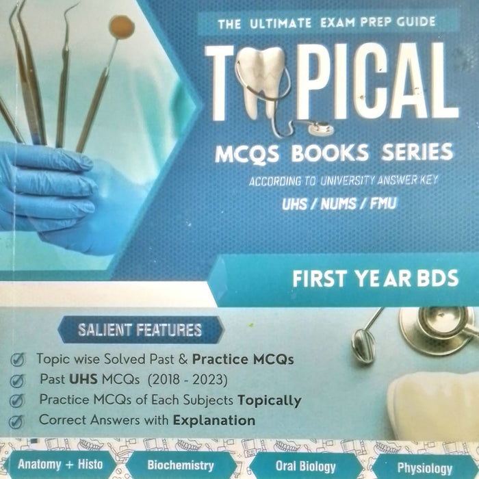 Topical MCQs Books Series 1st Year BDS