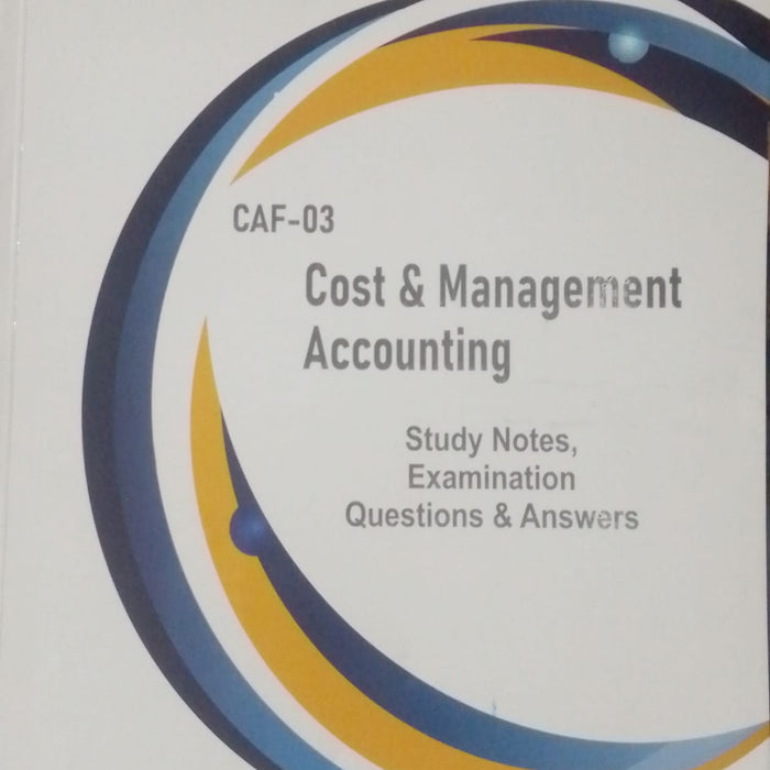 Cost And Management Accounting