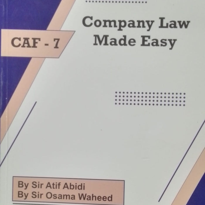 CAF -7 Company Law Made Easy 14th Edition-SBI