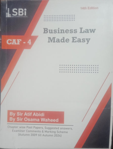 CAF- 04 Business Law Made Easy  
