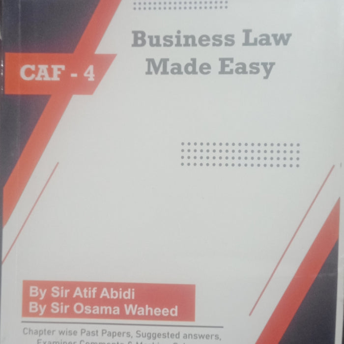 CAF- 04 Business Law Made Easy  
