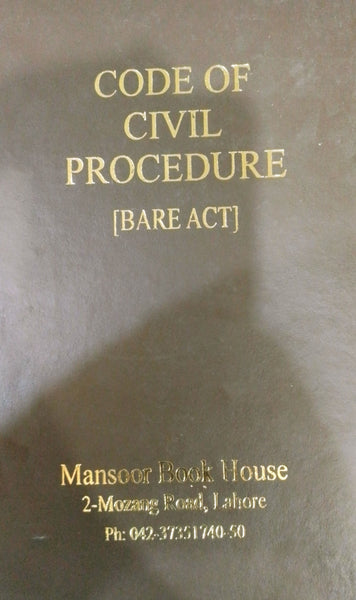 Code Of Civil Procedure Bare Act By Mian Umar Asad