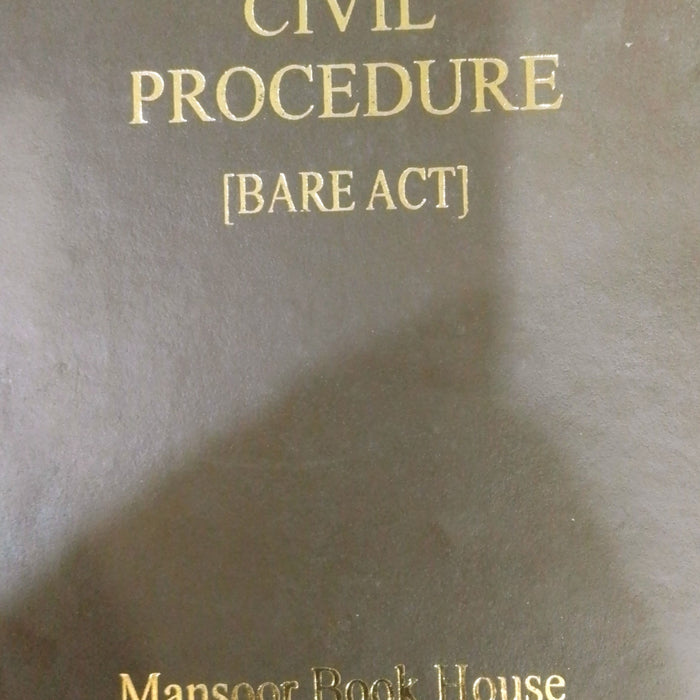 Code Of Civil Procedure Bare Act By Mian Umar Asad