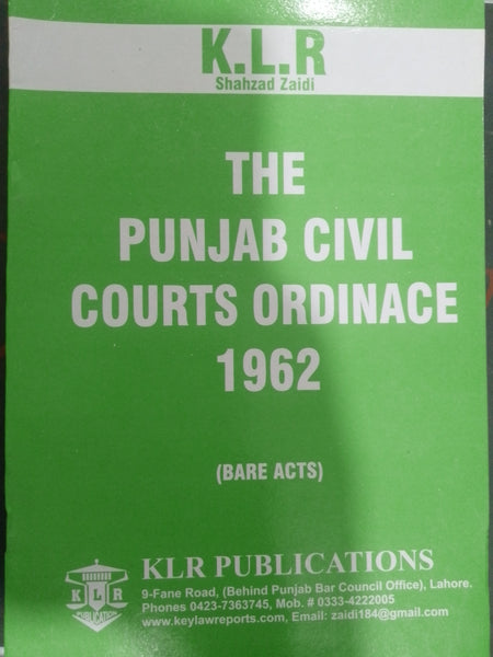 The Punjab Civil Courts Ordinace 