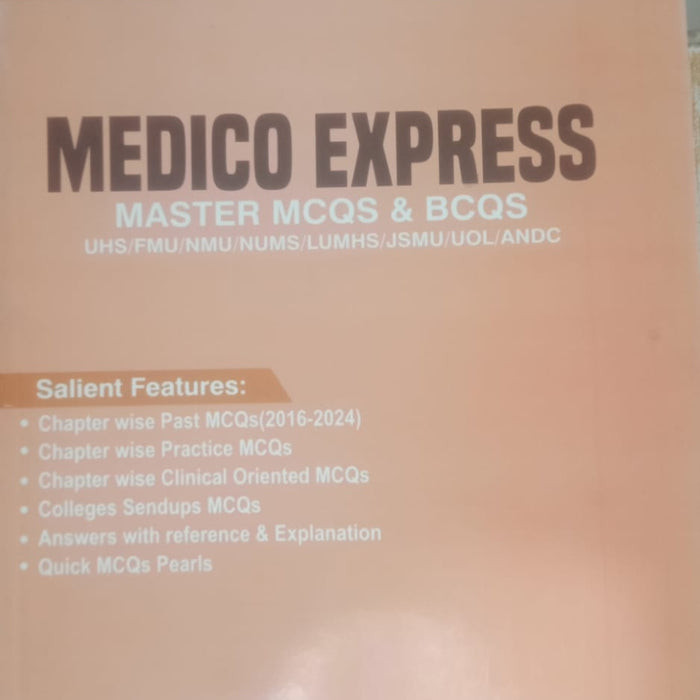 Key To BDS Medico Express 1st Year BDS Master MCQS & BCQS Past Papers