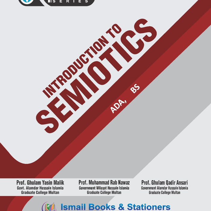 Topper Introduction to Semiotics For ADA/BS by Ghulam Yasin 