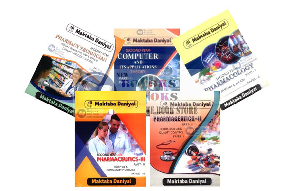 Daneyal Pharmacy Technician Part - II  (2nd Year) 5 Books Set