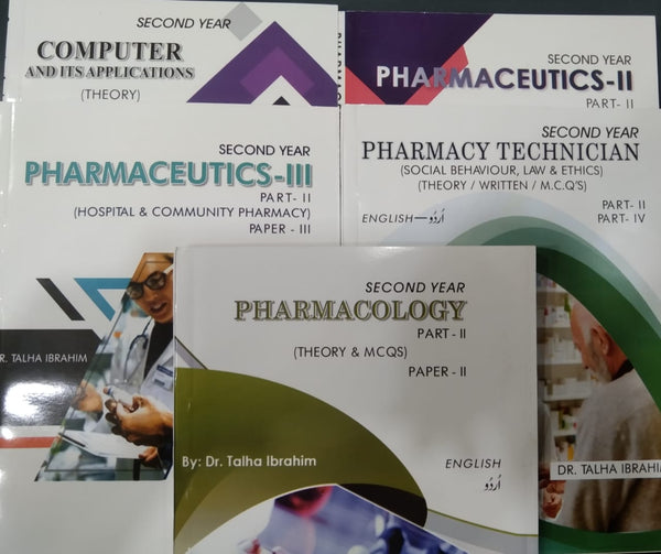 Daneyal Pharmacy Technician Part - II  (2nd Year) 5 Books Set With Urdu Translation