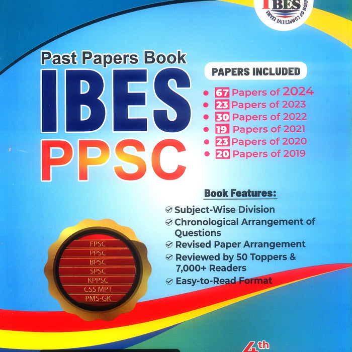 IBES Past Paper Book For PPSC 4th Edition By Muhammad Bilal