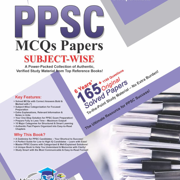 Advanced PPSC MCQs (Subject Wise) Papers By M. Imtiaz Shahid