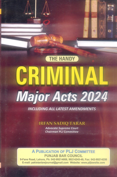 Criminal Major Acts 2024 By Irfan Sadiq Tarar