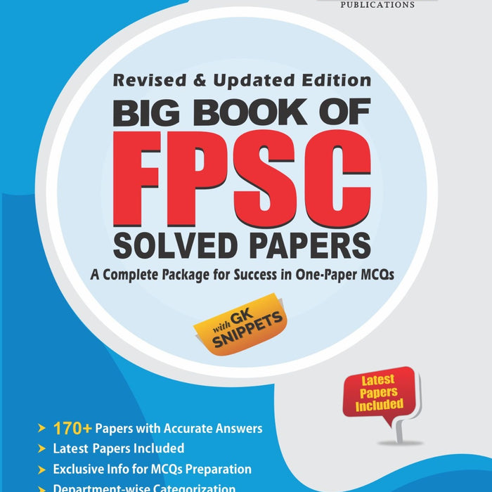Big Book Of FPSC Solved Papers 170+ Paper With Accurate Answers