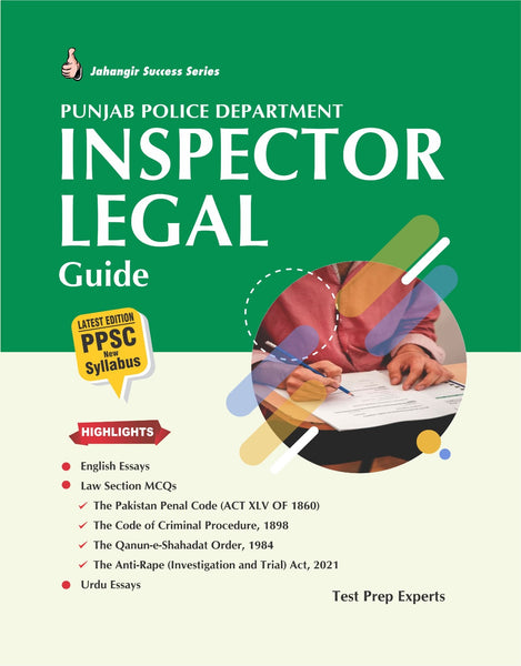 Punjab Police Department Inspector Legal Guide Test Prep Experts