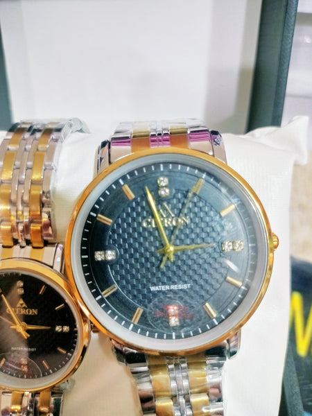 Cetron Couple’s Luxury Watch Set – Timeless Style for Him & Her