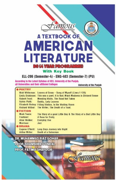 A Textbook of American Literature -Famous
