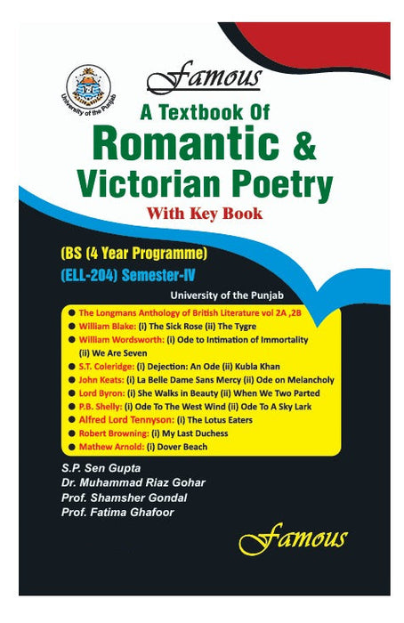 A Textbook of Romantic and Victorian Poetry 