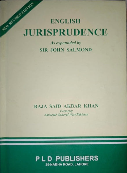 English Jurisprudence by Raja Said Akbar Khan – PLD Publishers