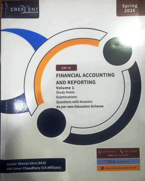 CAF- 01 Financial Accounting & Reporting - I Study Notes - CRESCENT