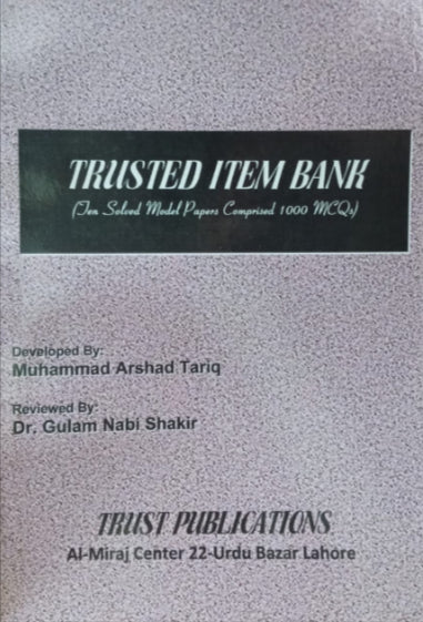 Trusted Item Bank MCQs Headmaster/mistress Muhammad Arshad Tariq