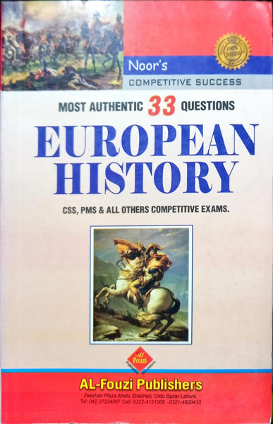 Noor Most Authentic 33 Questions Of European History For CSS PMS PCS By Nayab Alam