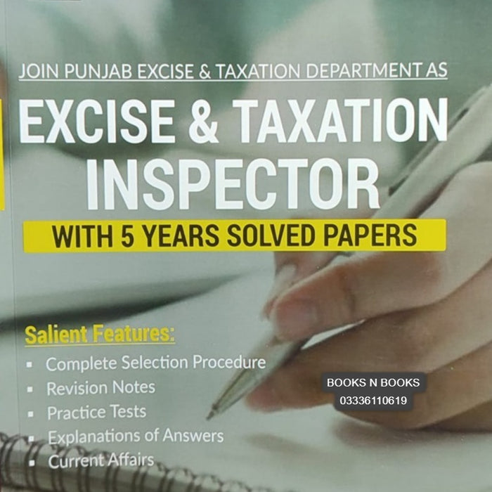 Excise & Taxation Inspector Guide With 5 Years Solved Papers - Dogar