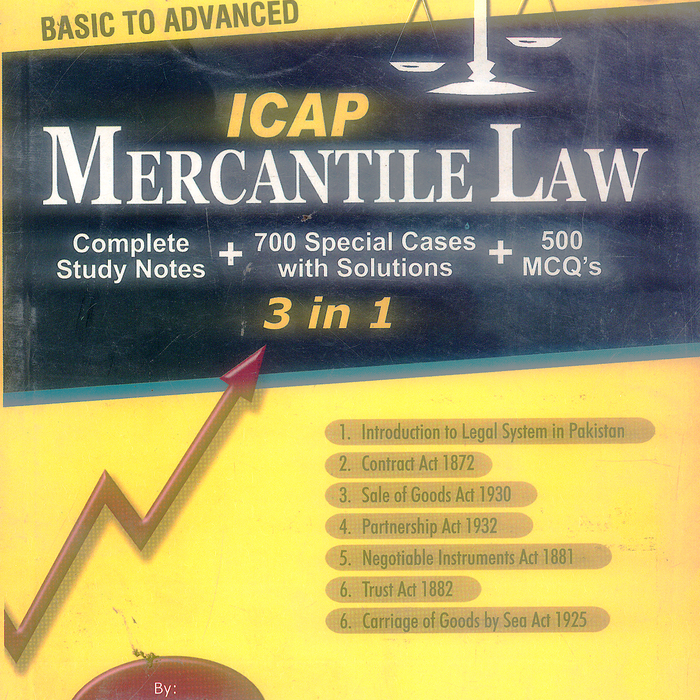 ICAP Mercantitle Law 9th Edition (4s Student Series) by Petiwala Book