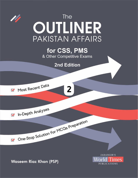 The Outliner Pakistan Affairs Book 2  By Waseem Riaz Khan - JWT