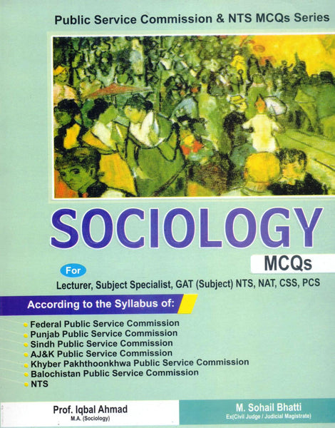 Sociology Mcqs  for PMS CSS Lecturar By Prof Iqbal Ahmad M Sohail Bhatti