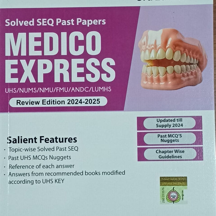 Key To BDS 1st Year Solved SEQ Past Papers Medico Express