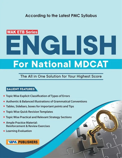 WAK ETB Series English For National MDCAT For PMC