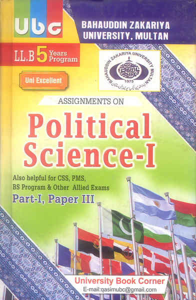 Assignment on Political Science-I -UBC