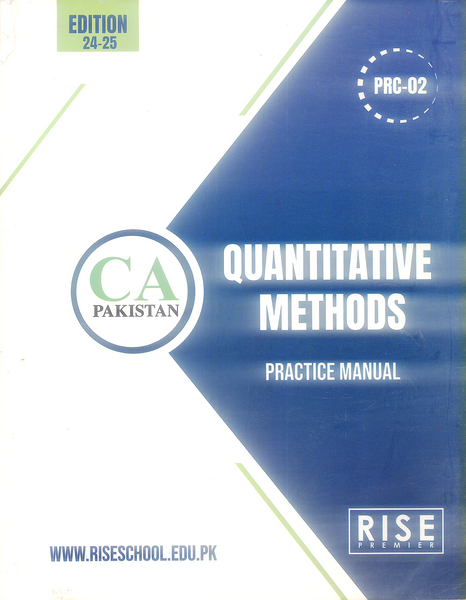 Rise PRC-02 Quantitative Methods Practice Manual