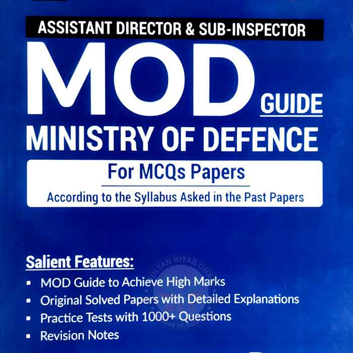 Ministry Of Defence (MOD) Assistant Director & Sub-Inspector MCQ's Guide- Dogar Brothers