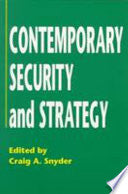 Contemporary Security and Strategy