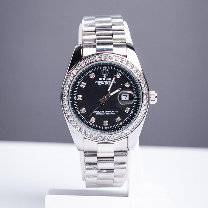 Oyster Perpetual Day-Date – Diamond Dial Luxury Watch | Black, Tiffany, Green & Blue