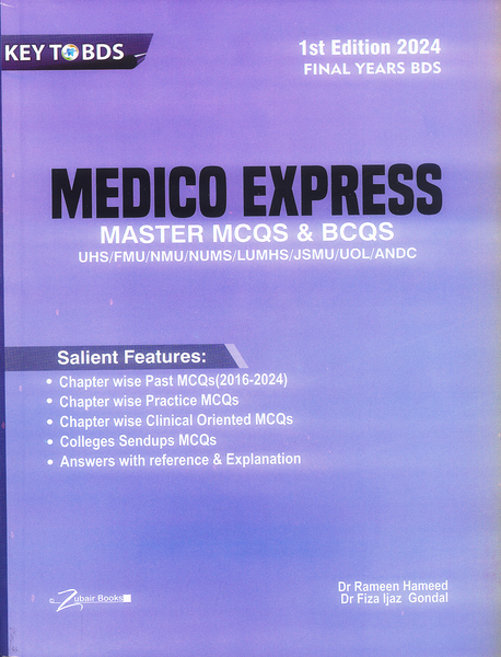 Key To BDS Medico Express Final Year BDS Master MCQS & BCQS Past Papers