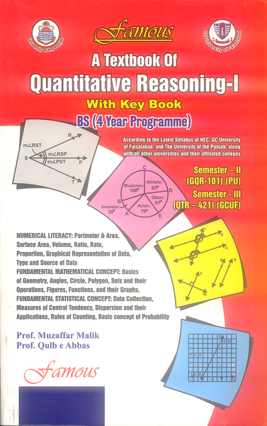 Textbook of Quantitative Reasoning I With Key Book For BS -Famous