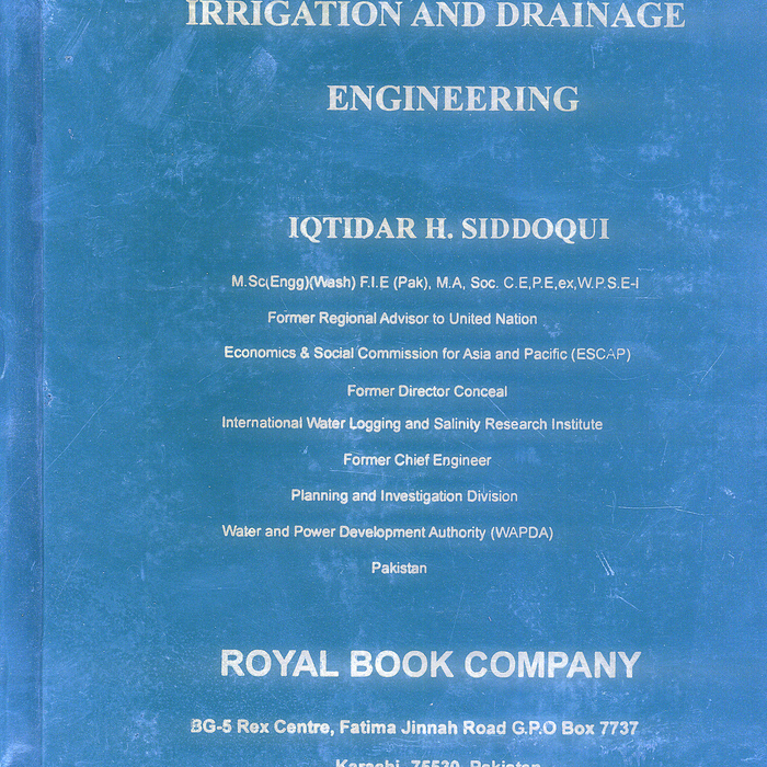 Irrigation And Drainage Engineering By  Iqtidar H Siddiqui