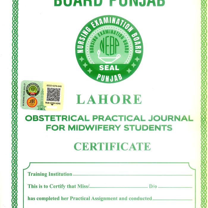 Practical Note Book for LHV (1st Year Students)