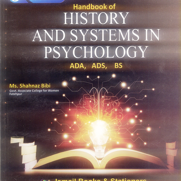 History and Systems in Psychology by ADA ADS BS (Toper Series)