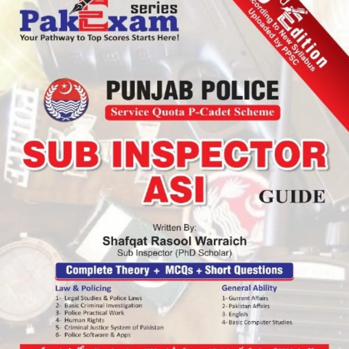 Sub Inspector Asi Guide By Shafqat Rasool Warraich 