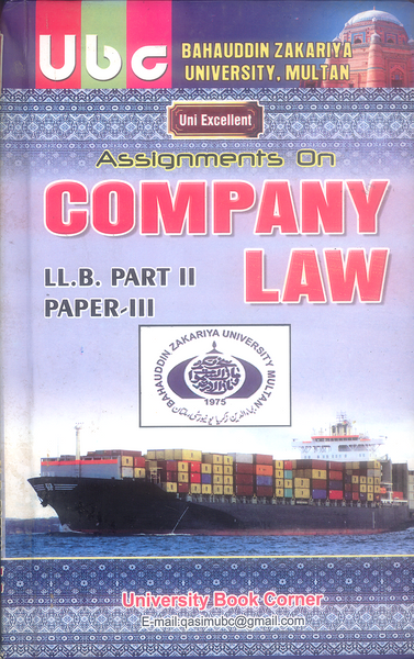 Assignments on Company Law LLB Part II