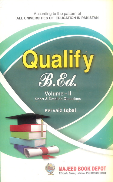 Qualify B.Ed Vol - II By Pervaiz Iqbal - MBD