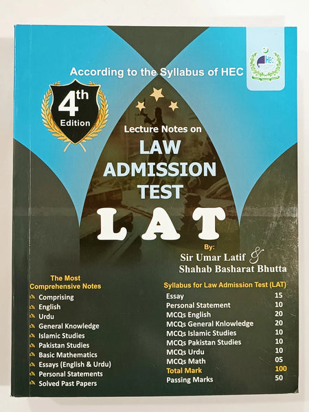 Lecture Notes on Law Admission Test ( LAT )