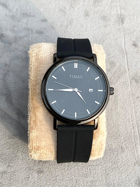 All black Magnet strap watch-TMS