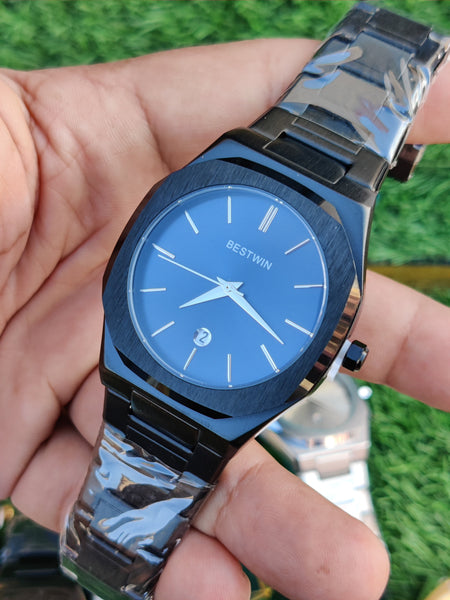BESTWIN Black Classic Black Dial Quartz