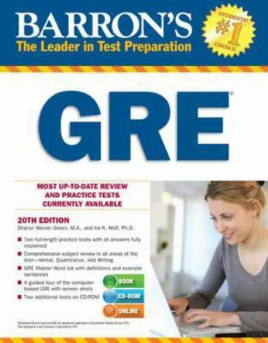 GRE Practice Tests By Sharon Weiner & Ira K Wolf-Barron's