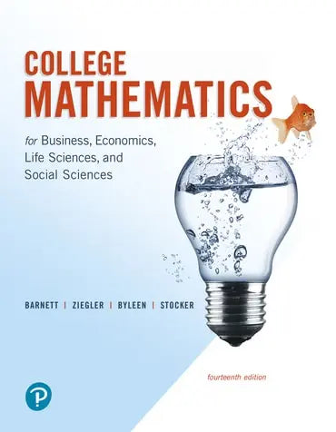 College Mathematics For Business Economics